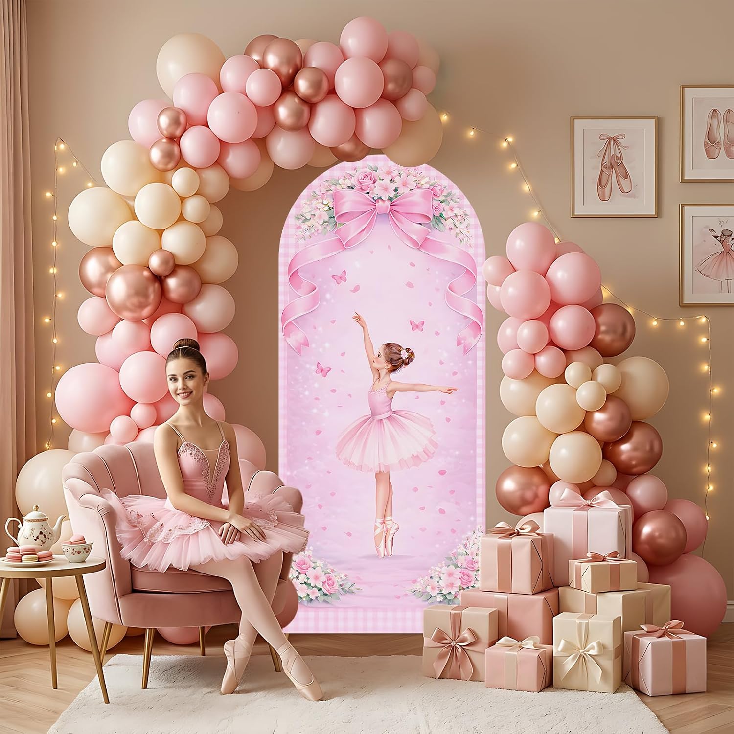 Dessert Table Backdrop - Copertura per Sfondo Personalizzata a Doppia