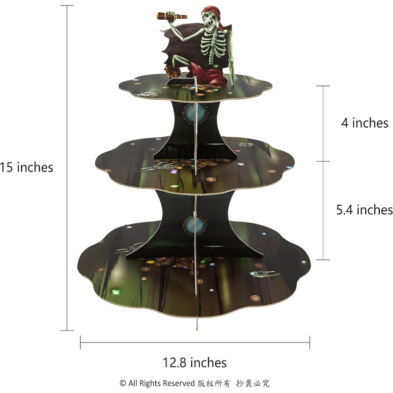 Teschio Pirata Cupcake Stand T - Cupcake Stand Tier recensione e prezzo
